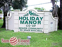 HOLIDAY MANOR Signage